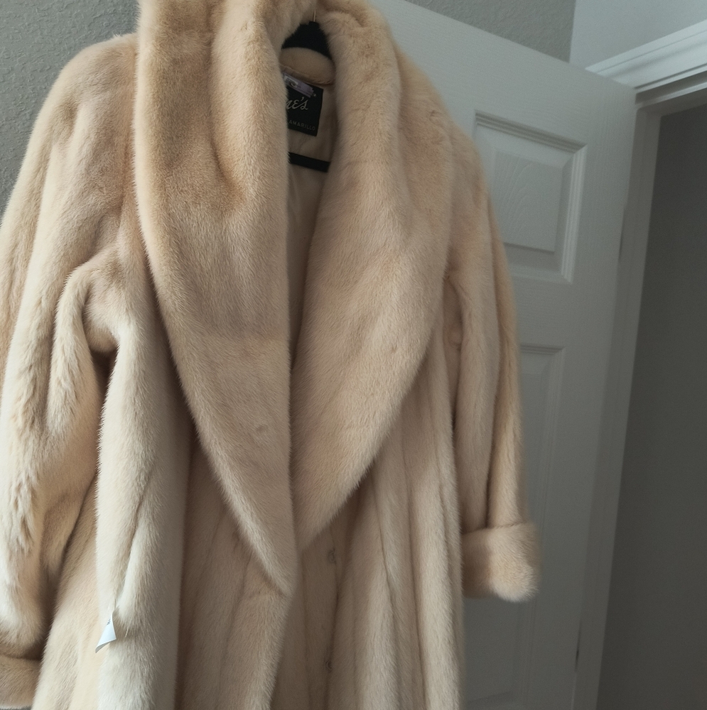 Arnold Scassi Fur Mink Coat Vintage